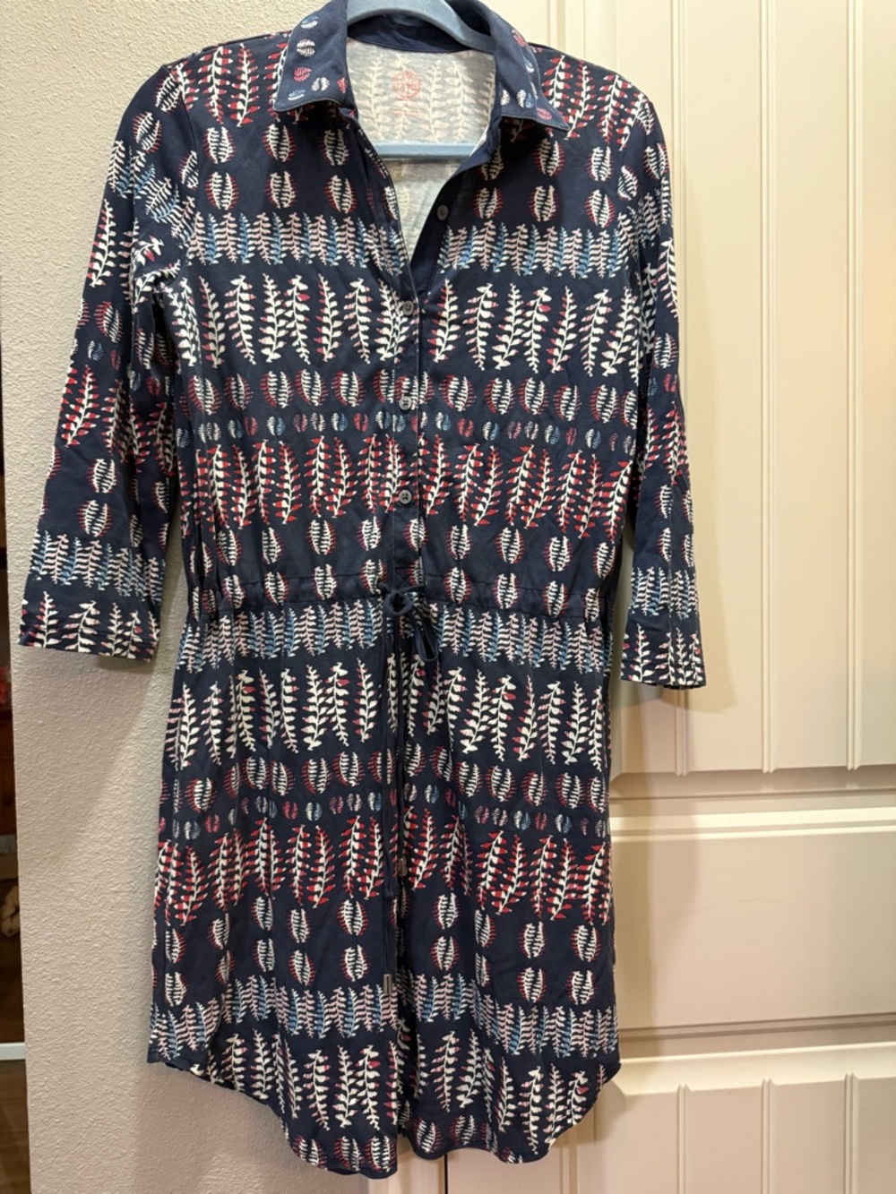 Tory Burch Willowy Fern print shirt dress